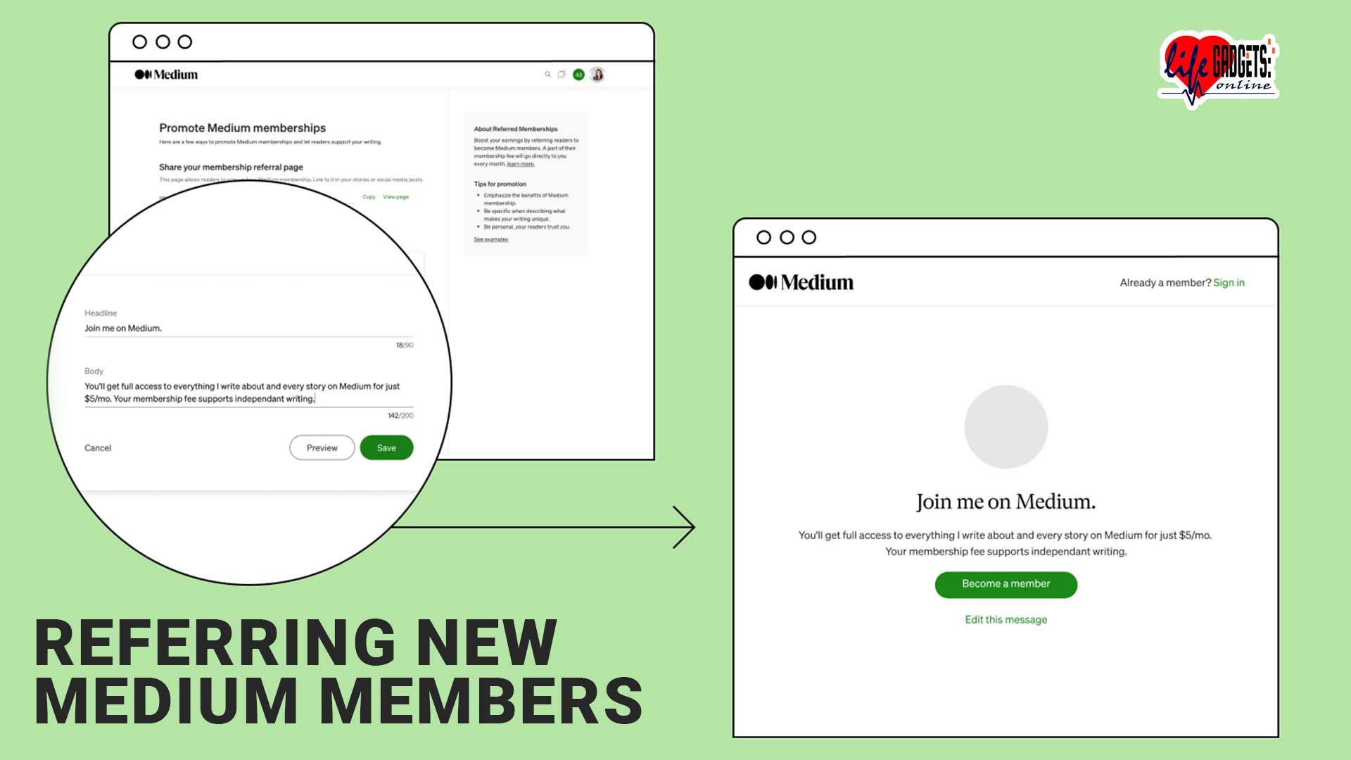 Referring New Medium Members