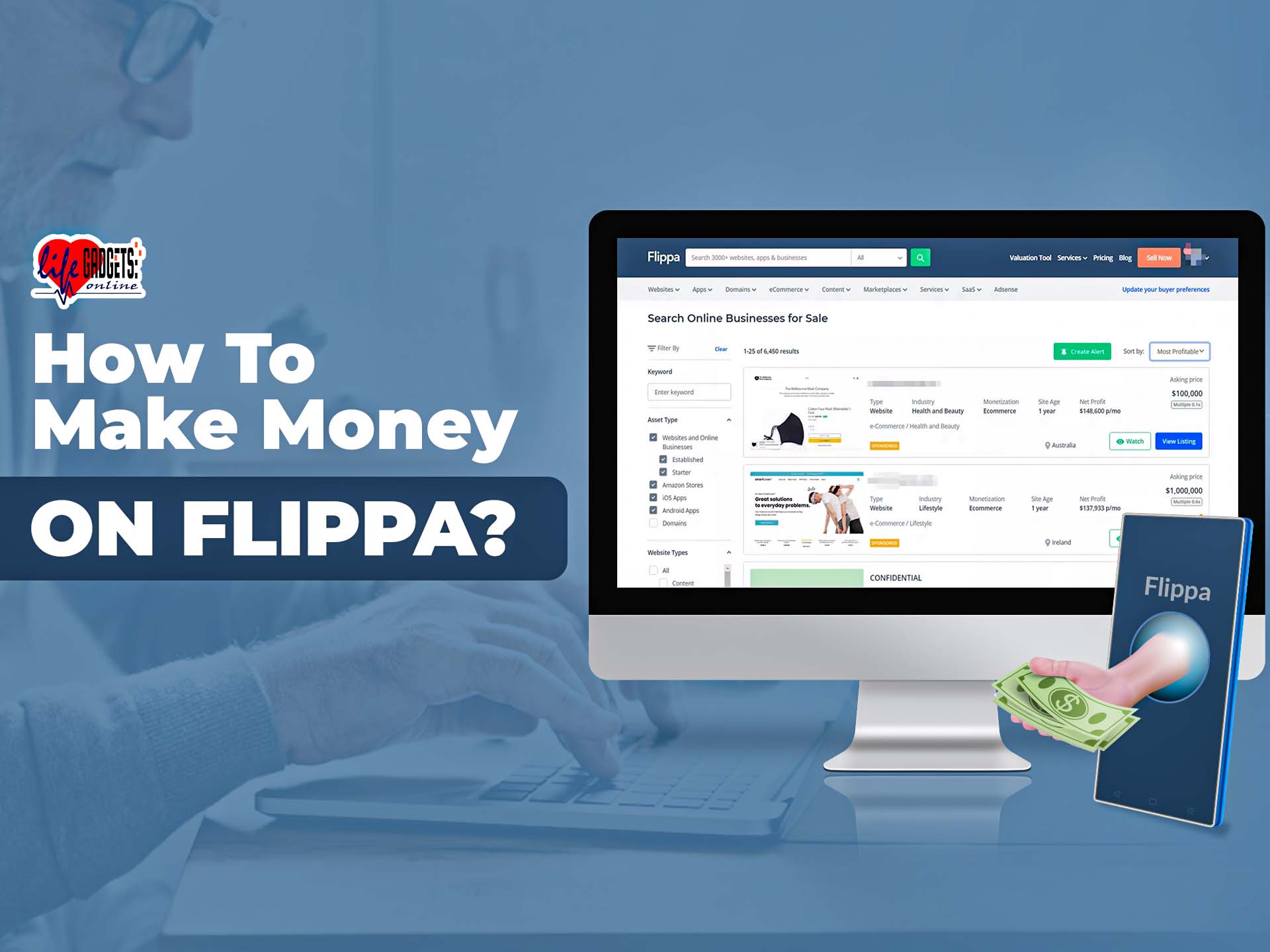 How To Make Money On Flippa?